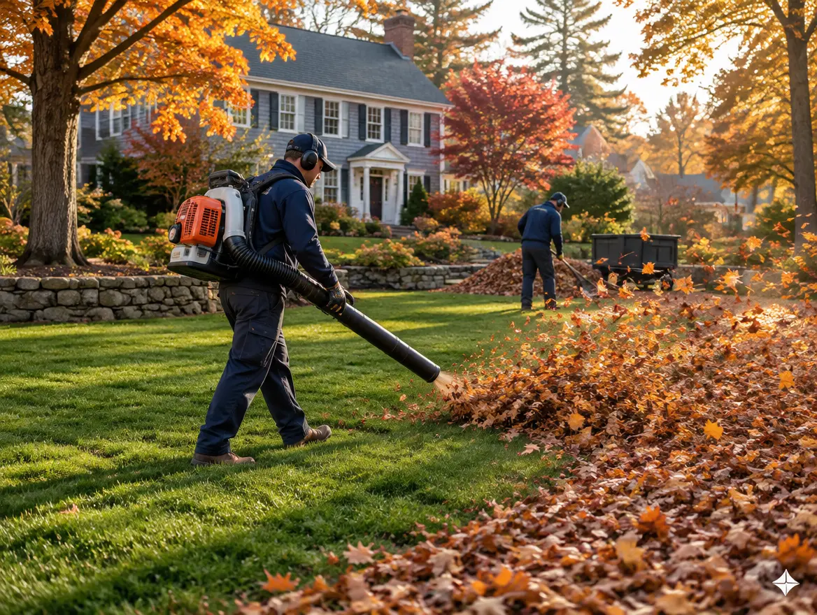 Professional fall property cleanup in Massachusetts